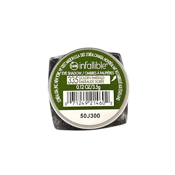 L'Oréal Infallible 24 Hour Eye Shadow #335 Golden Emerald Green Discontinued NWT - Picture 1 of 7